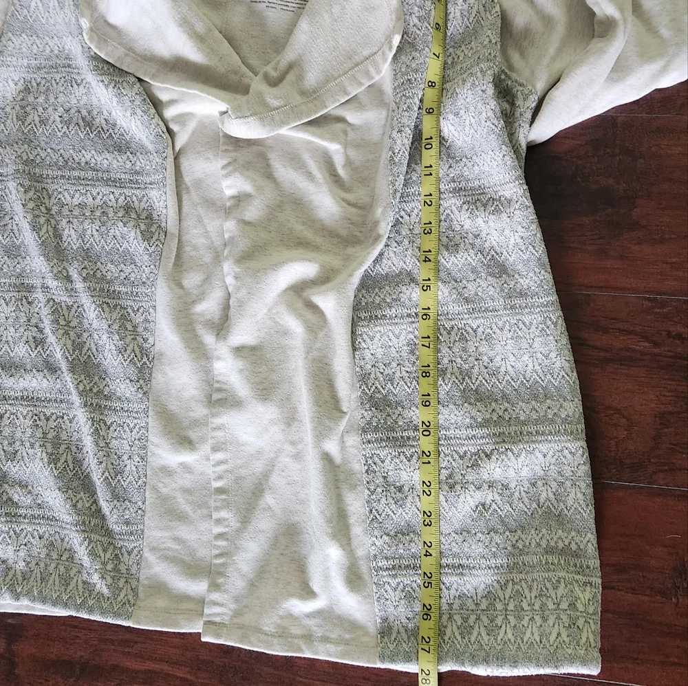 L.L. Bean Gray Hoodie Open Cardigan ☔️🩵 - Picture 8 of 10